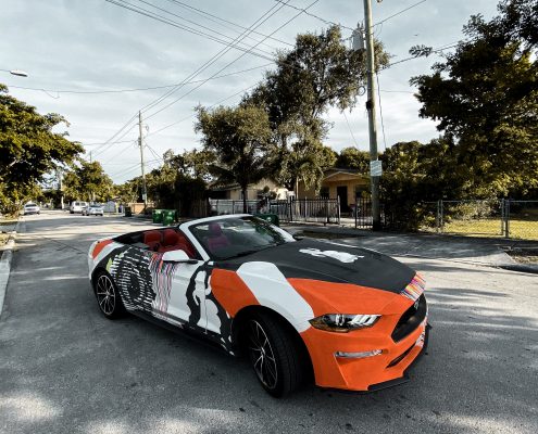 Miami Wynwood Walls Car Vice Live Painting Fert Dase Ole la vida