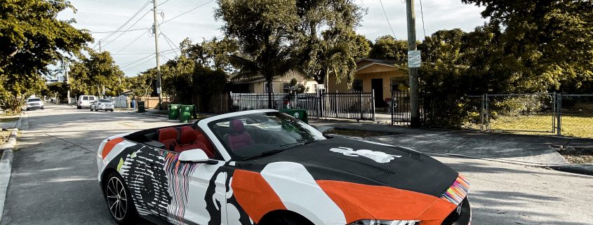 Miami Wynwood Walls Car Vice Live Painting Fert Dase Ole la vida